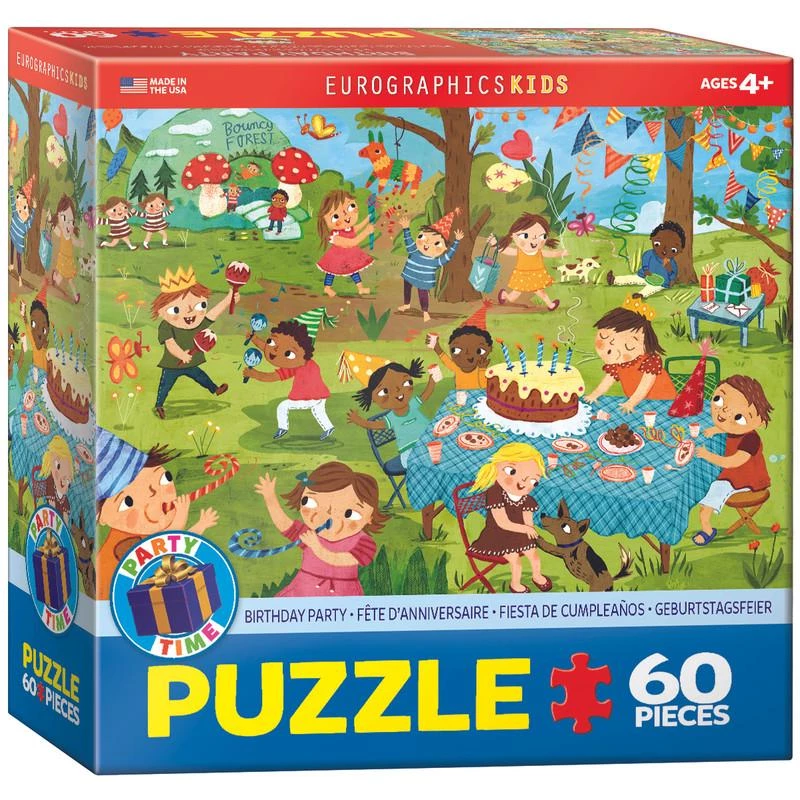 EuroGraphics Birthday Party 60-Piece Puzzle  Fun and Colorful Puzzle for Kids