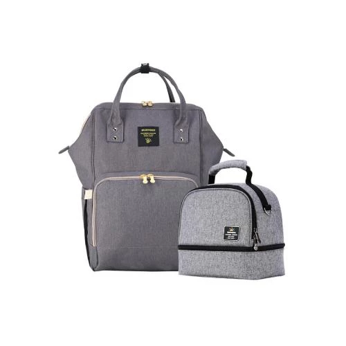 Sunveno Mamma Diaper & Breast Pump Bottle Bag Set -Black Combo for Moms by SAMBOX