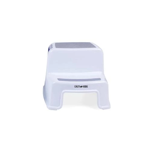 Eazy Kids Step Stool -Grey Dual Height Non-Slip Toddler Stool by SAMBOX