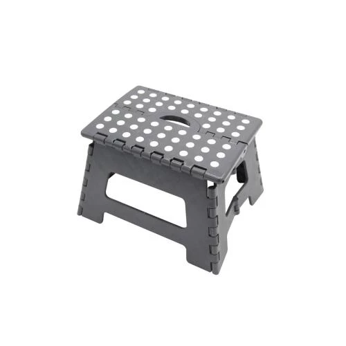 Eazy Kids Foldable Step Stool -Grey Lightweight Portable Non-Slip Stool by SAMBOX