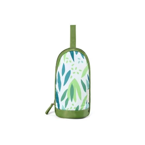 Little Story Insulated Bottle Bag -Green Tropical Thermal Baby Bottle Holder by SAMBOX