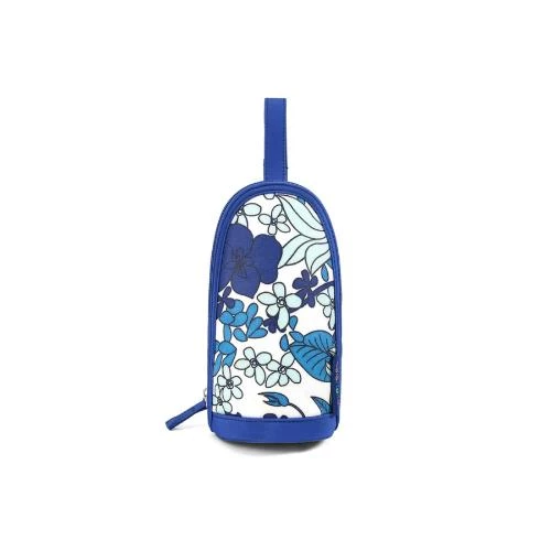 Little Story Insulated Bottle Bag -Floral Blue Thermal Baby Bottle Holder by SAMBOX