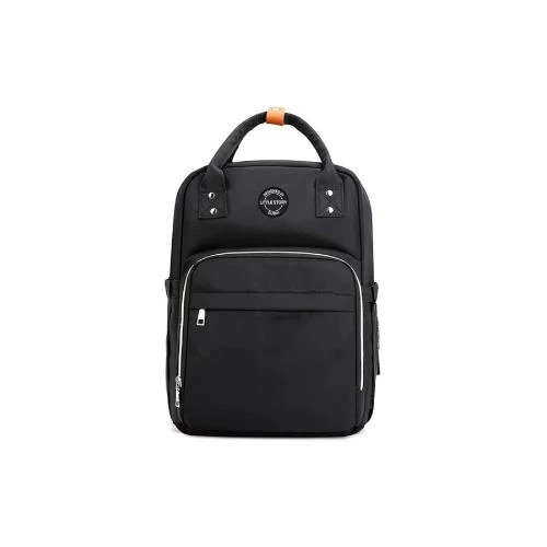Little Story Velisa Diaper Bag -Black Stylish Convertible Messenger & Backpack by SAMBOX