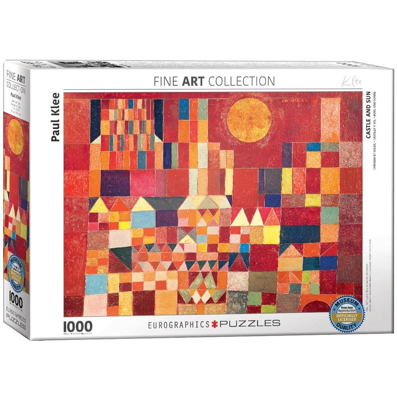 EuroGraphics Castle and Sun by Paul Klee 1000-Piece Puzzle  Abstract Art Puzzle for Art Lovers