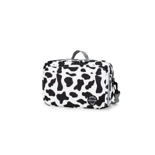 Little Story Baby Diaper Changing Clutch Kit -Geo White 5.5L with 8-Pocket Storage