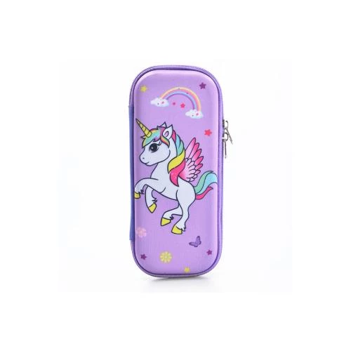 Eazy Kids 3D Pencil Case -Unicorn Design Shockproof EVA Hard Shell Stationery Organizer