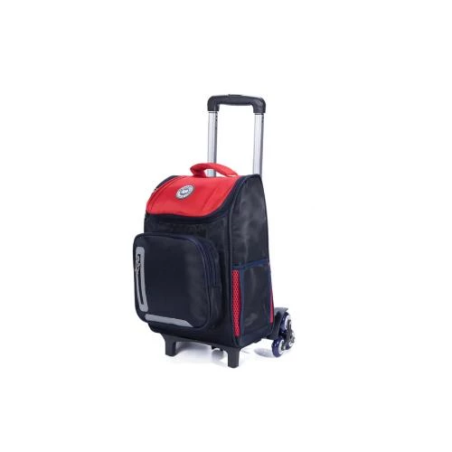 Eazy Kids Trolley School Bag - Blue with 360° Climbing Wheels & Ergonomic Design