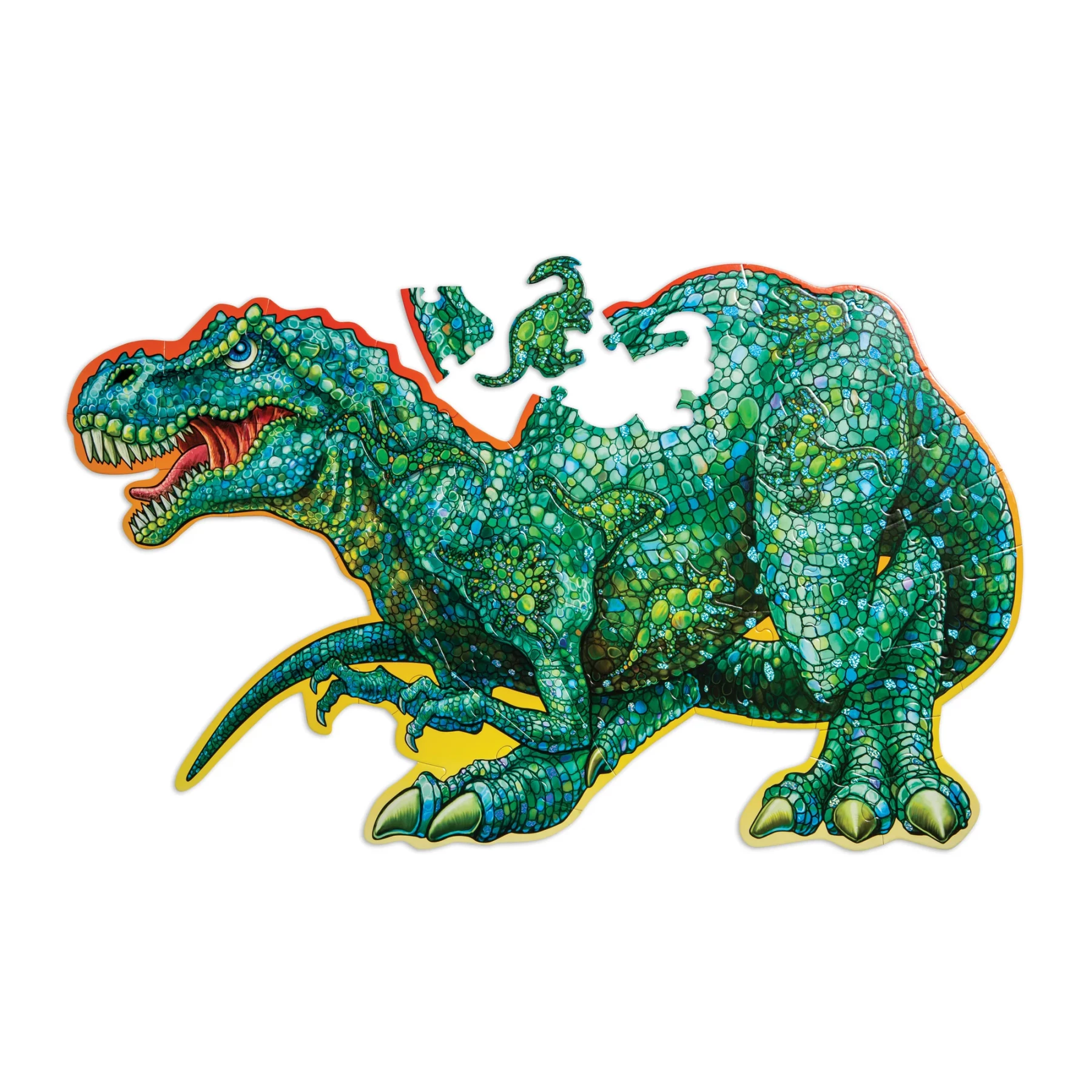 Shiny Dinosaur Floor Puzzle  51 Pieces