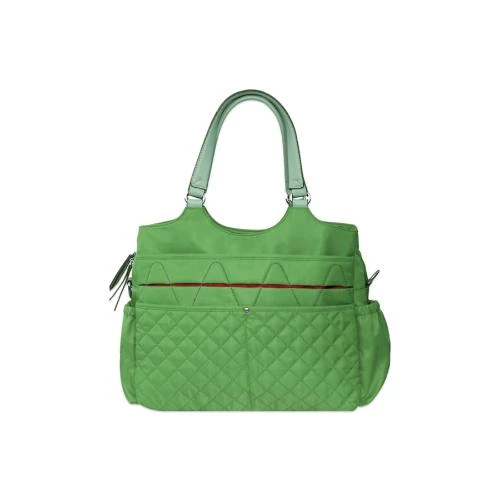 Sunveno Fashion Diaper Bag -Stylish Green Tote with 15 Pockets and 5 Compartments by SAMBOX