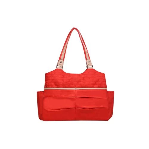 Sunveno Fashion Diaper Tote Bag -Red Stylish Maternity Organizer with 11 Pockets by SAMBOX