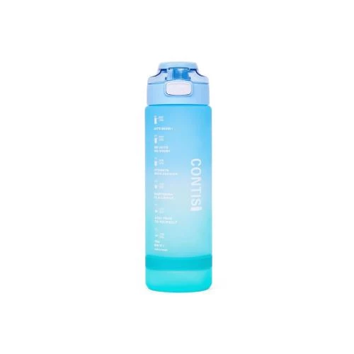 Eazy Kids Water Bottle 1000ml -Sky Blue One-Touch Leakproof Hydration Bottle by SAMBOX