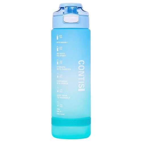 Eazy Kids Water Bottle 1000ml -Blue Leakproof Hydration Bottle by SAMBOX