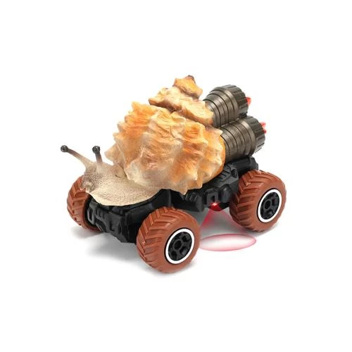 Little Story Kids Toy 2 Channel Snail Car with Remote Control -Brown