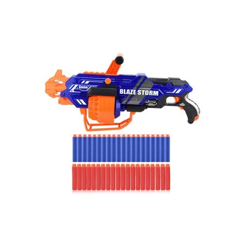 Little Story Kids Battery Operated Bullet Gun with 40 Soft Bullets -Blue