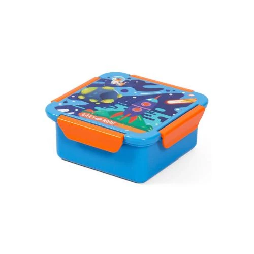 Eazy Kids Lunch Box Space -Blue 650ml Leakproof Bento Tiffin for Kids by SAMBOX