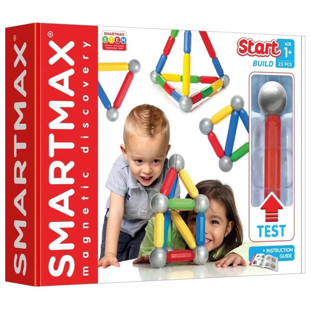 Starter Set (23 Pieces) by SmartMax - Magnetic Discovery Building Set for Ages 1+