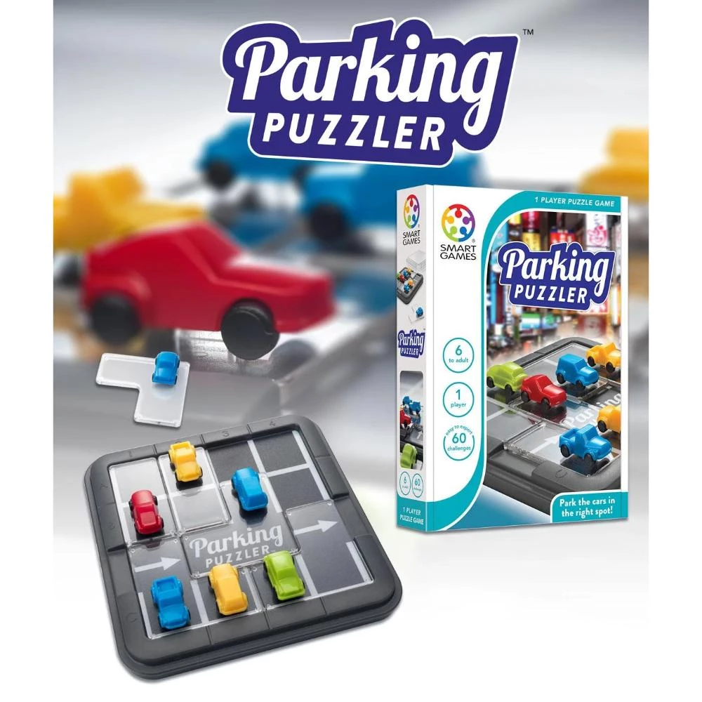 Smart Games Parking Puzzler - Logic Board Game for Kids & Adults

