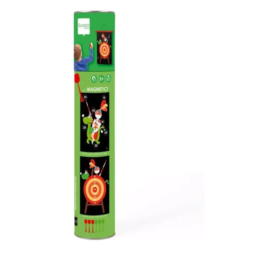 Scratch Europe Magnetic Darts - Knight-Themed Safe Dart Game for Kids

