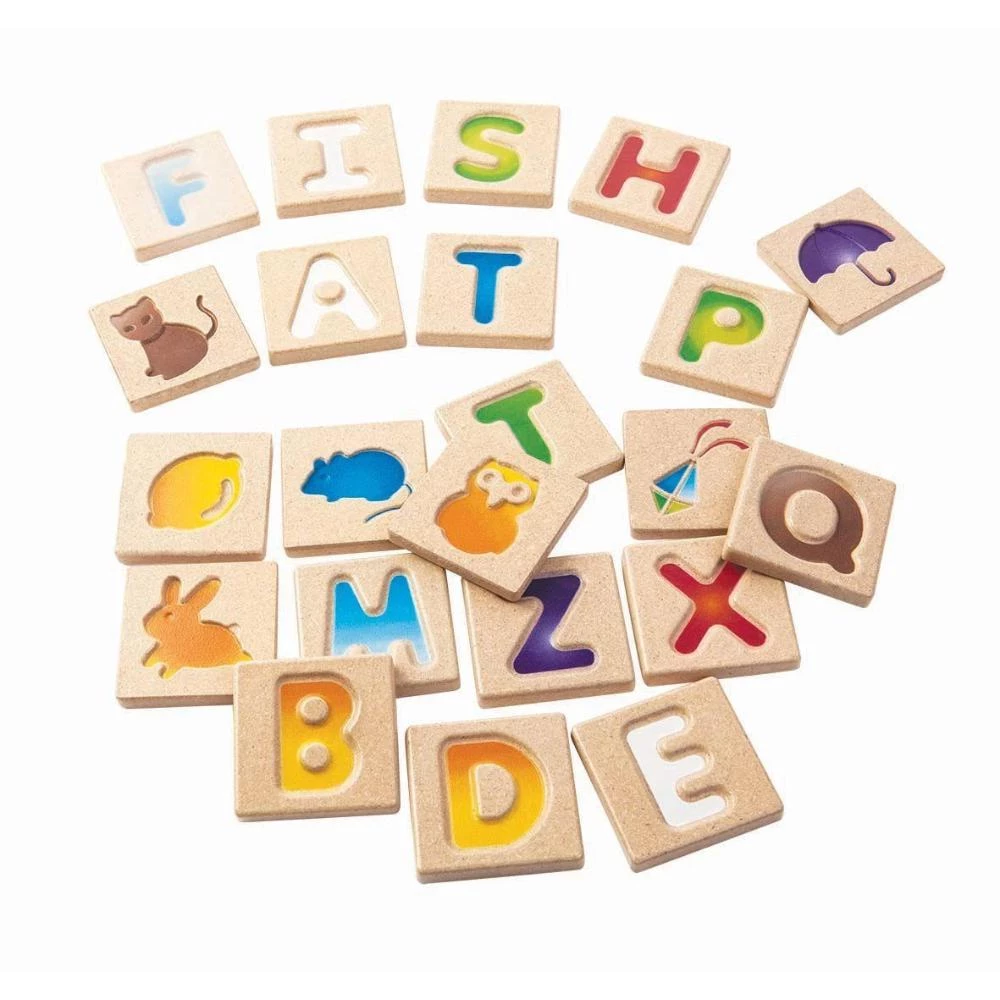 PlanToys Wooden Alphabet A-Z (Gradient) - Early Learning Toy
