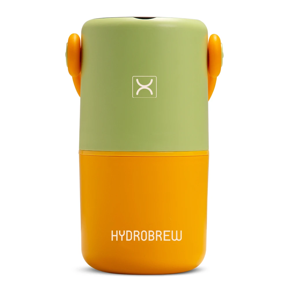 Hydrobrew Double Decker Stainless Steel Lunch Box with Folding Spork - Sage & Amber