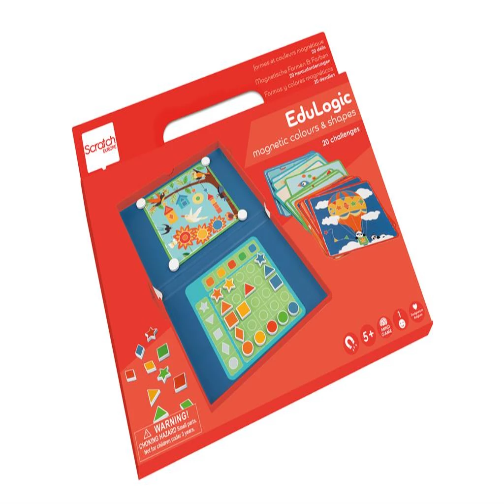 Colours & Shapes Magnetic Game - 20 Challenges for Learning Fun

