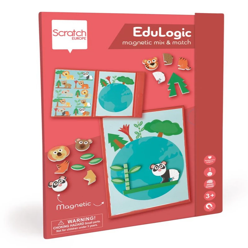 Mix & Match Animal World Magnetic Game - Creative Learning Fun

