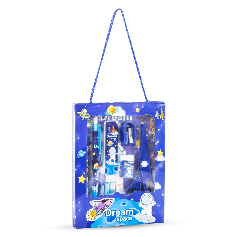 Eazy Kids 9-Piece Stationery Gift Set - Astronaut & Space Theme