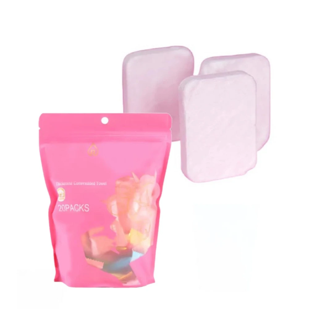Pikkaboo TravelMate Outdoor Compressed Towels - Pink