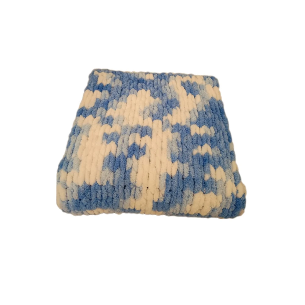 Pikkaboo-HeavenlyHugs Handmade Crochet Baby Blanket - Blue