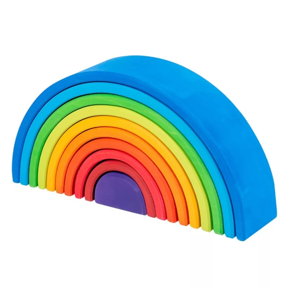 Woody Buddy - Large Rainbow Stacker - Multicolor