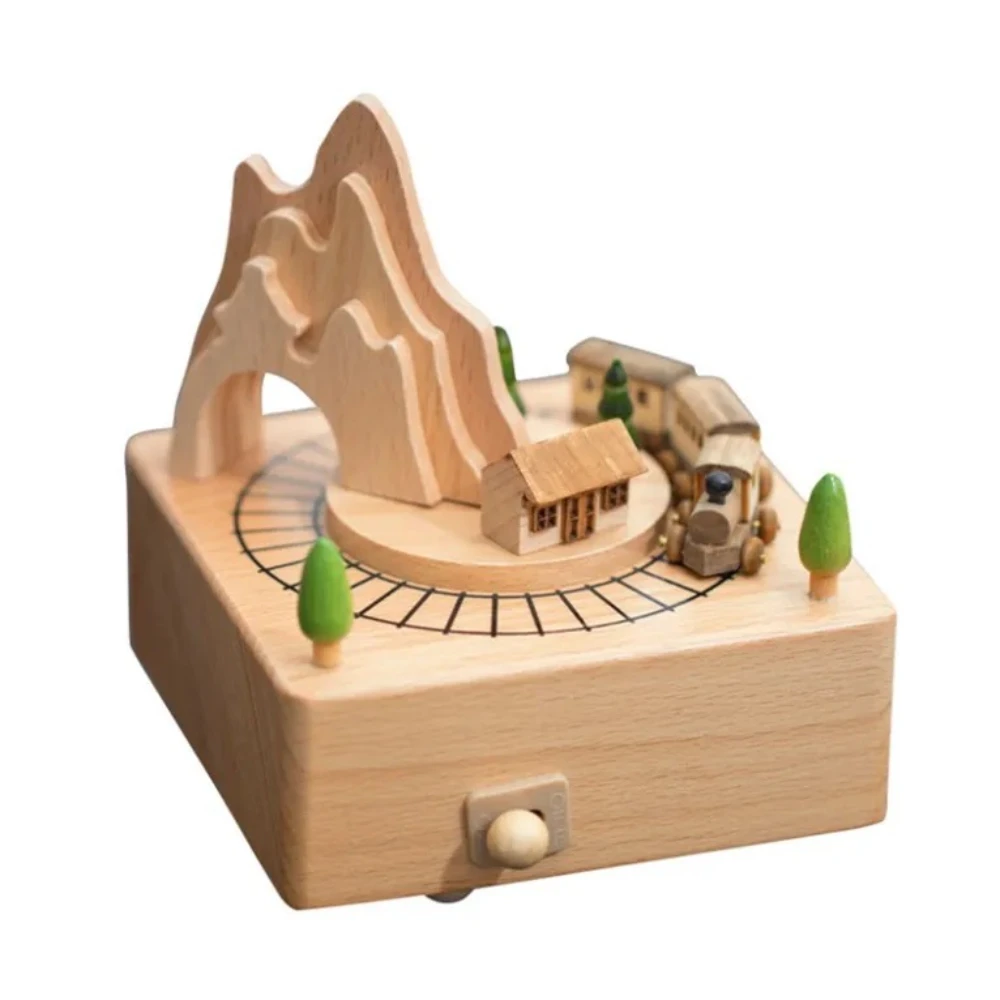 Woody Buddy - Musical Carousel - Mountains - Beige