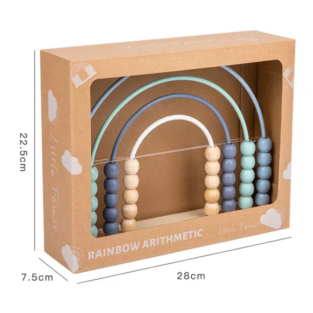 Woody Buddy - Rainbow Abacus - Blue - Blue
