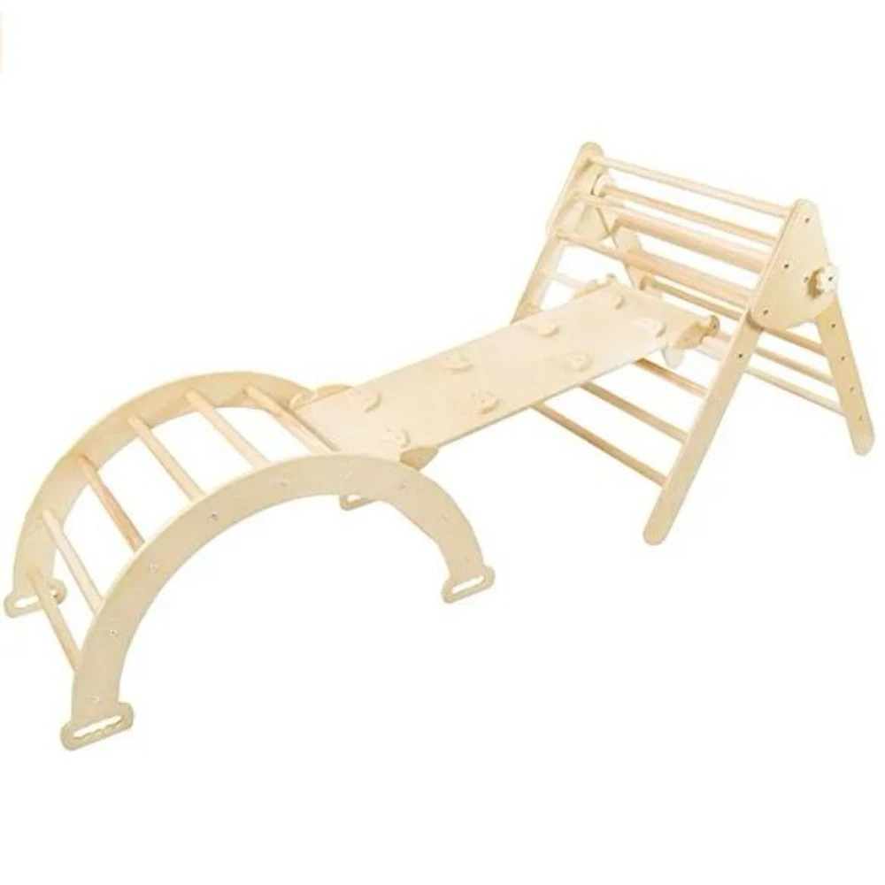 Woody Buddy - 3 Pieces Climbing Set - Natural - Beige