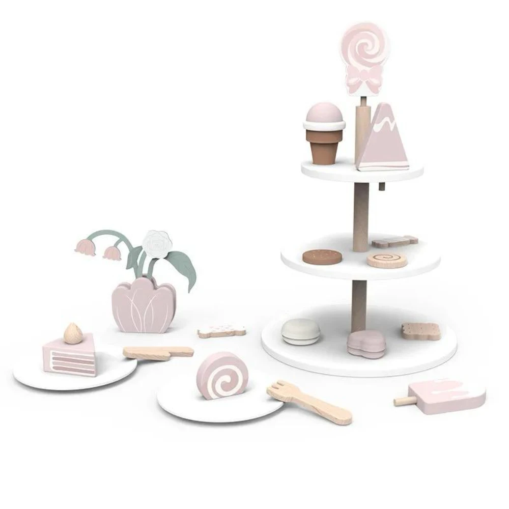 Woody Buddy - Afternoon Tea Snacks - Pink - Pink