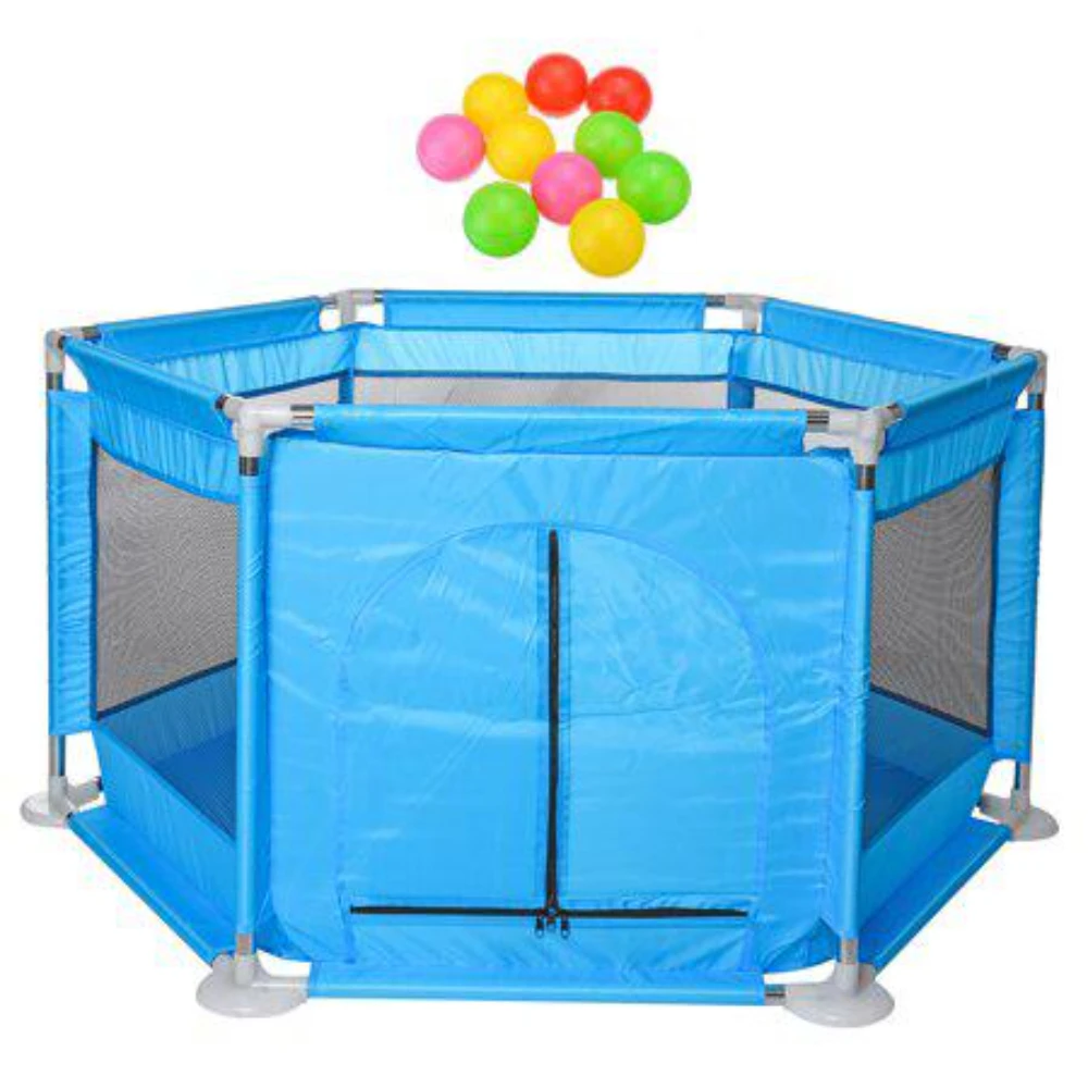 MyFunPlay Portable Playpen with 30 Free balls - Blue
