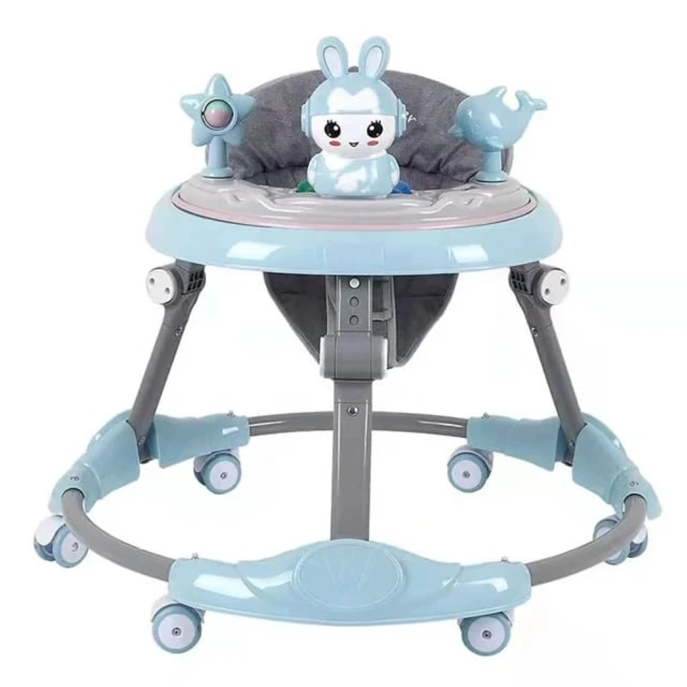 Pikkaboo RforRabbit Roll & Learn Baby Walker - Blue