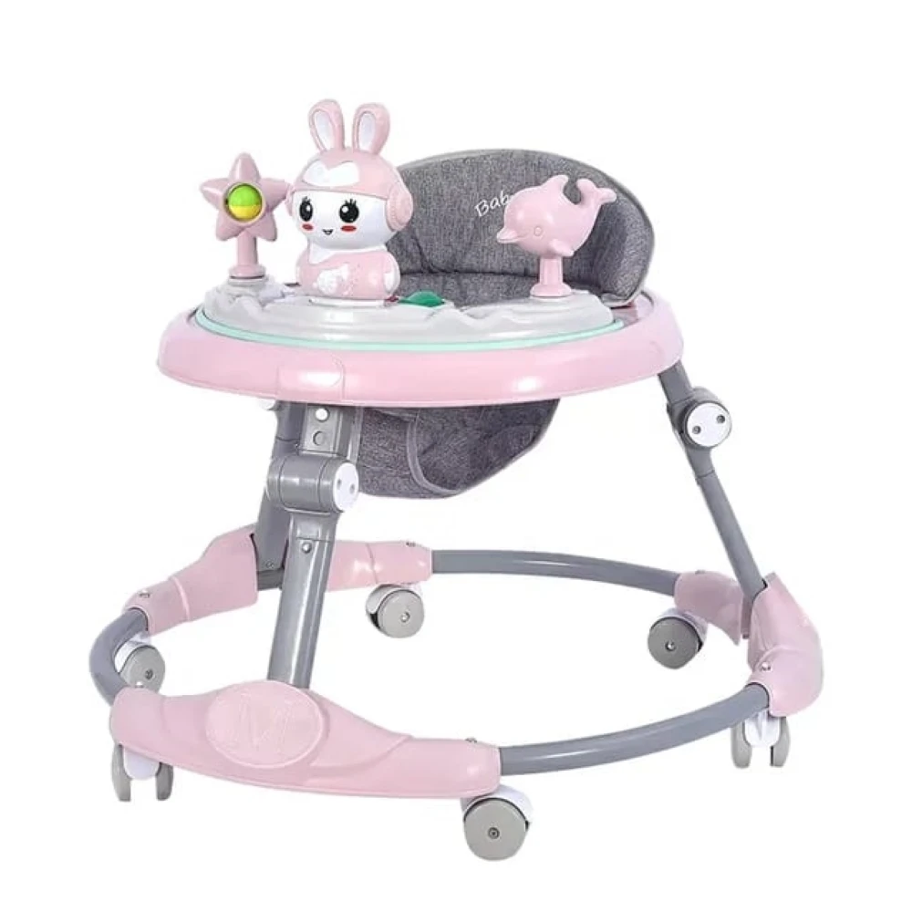 Pikkaboo RforRabbit Roll & Learn Baby Walker - Pink