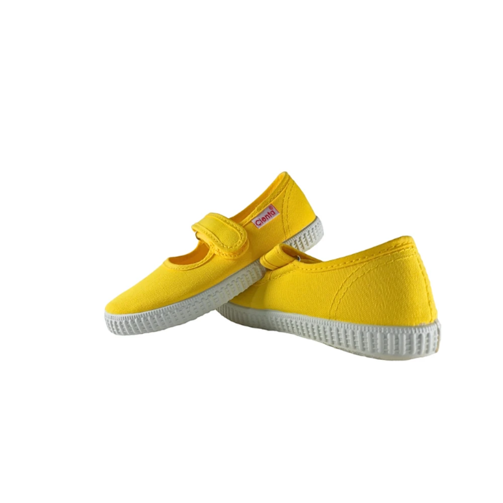 Pikkaboo - Cienta Amarillo Loop & Strap-by Girls Comfort Shoes - Girls