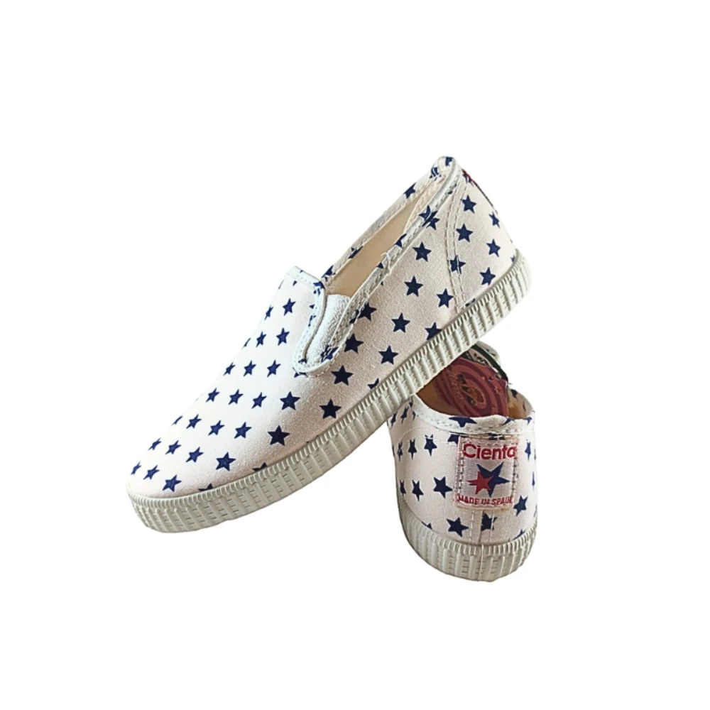 Pikkaboo-Cienta Blanco Star Elastico Kids Comfort Shoes - Kids