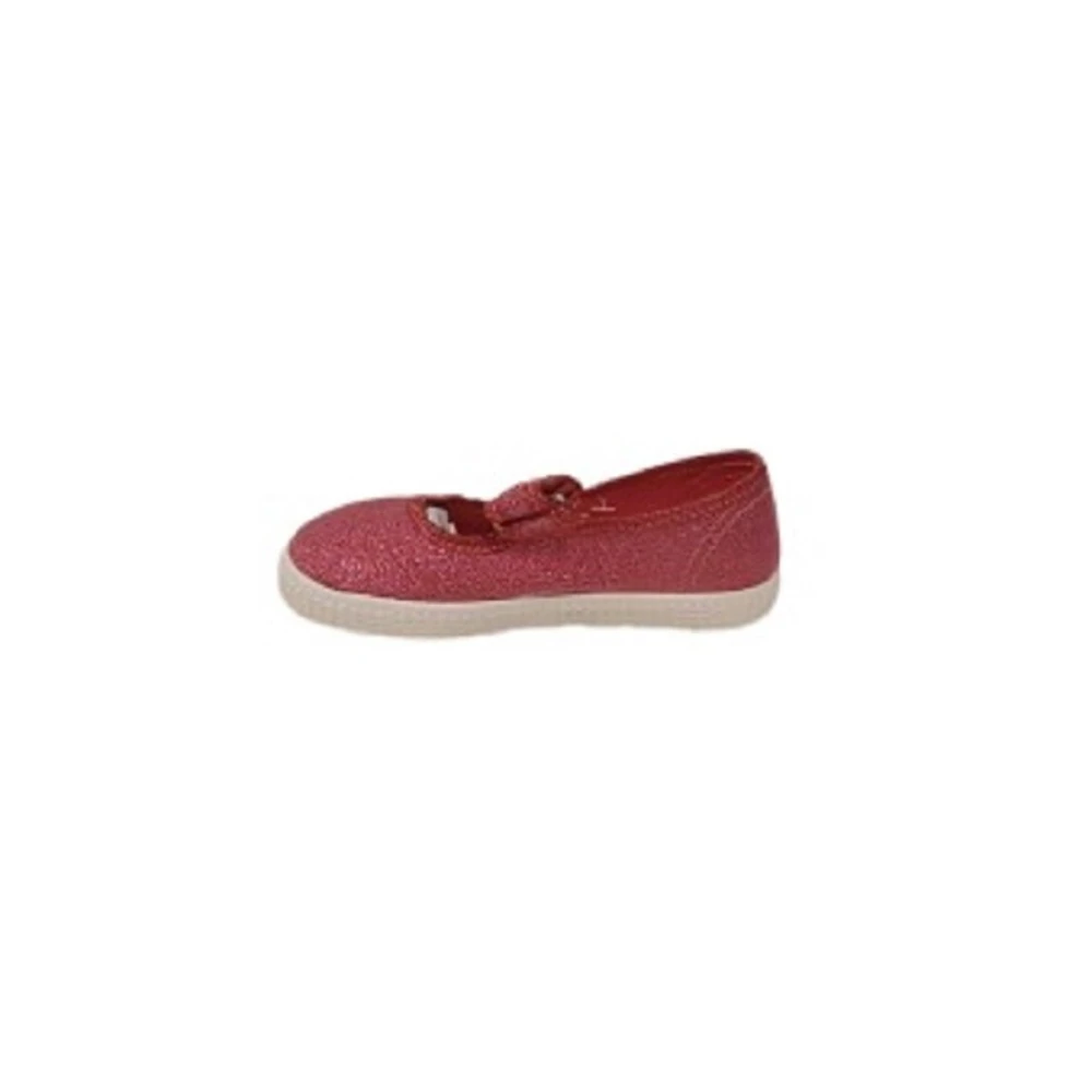 Pikkaboo-Cienta Mercedes Fuchsia Shimmer Loop & Strap Girls Comfort Shoes - Girls