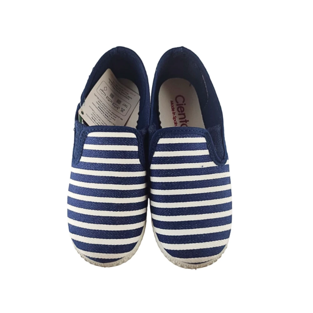Pikkaboo-Cienta Marino Stripped Slip-on Kids Shoes - Kids