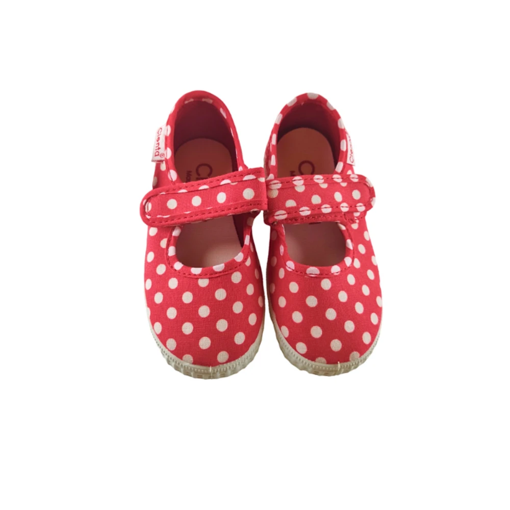 Pikkaboo-Cienta Rojo Polka Girls Shoes - Baby Girl