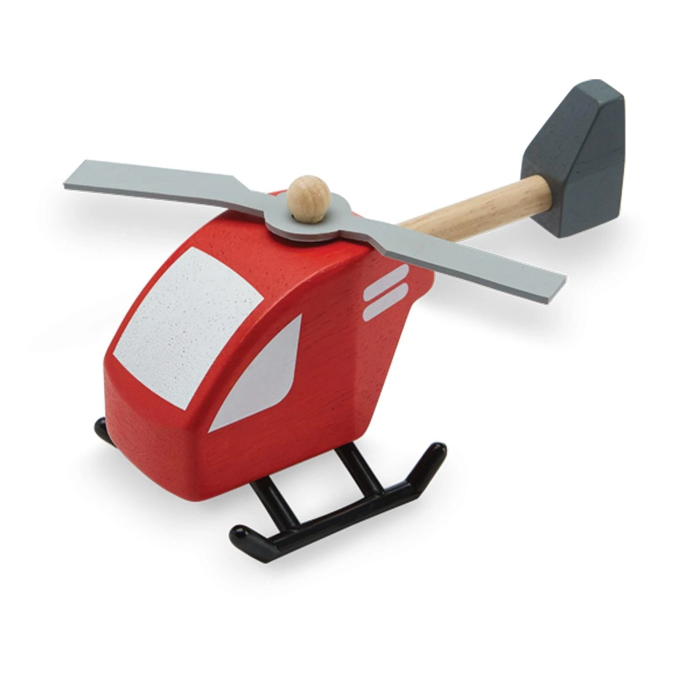 PlanToys Wooden Helicopter  Pretend Play Vehicle